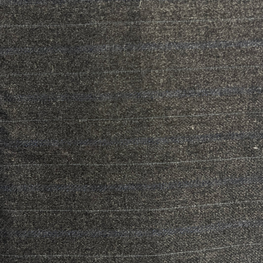 Grey Striped Suiting: 1.75 yds