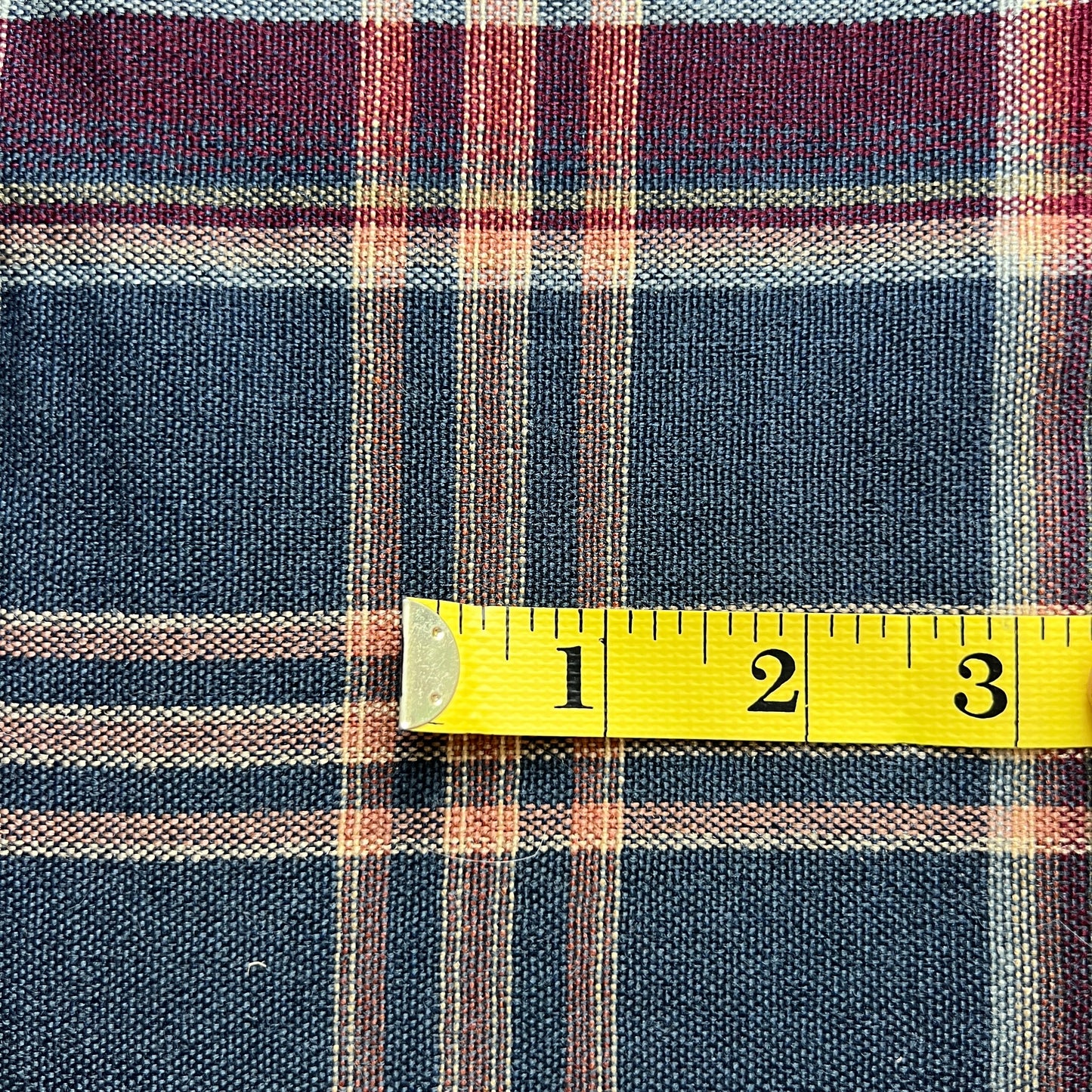 Plaid Cotton Upholstery: 5 yds