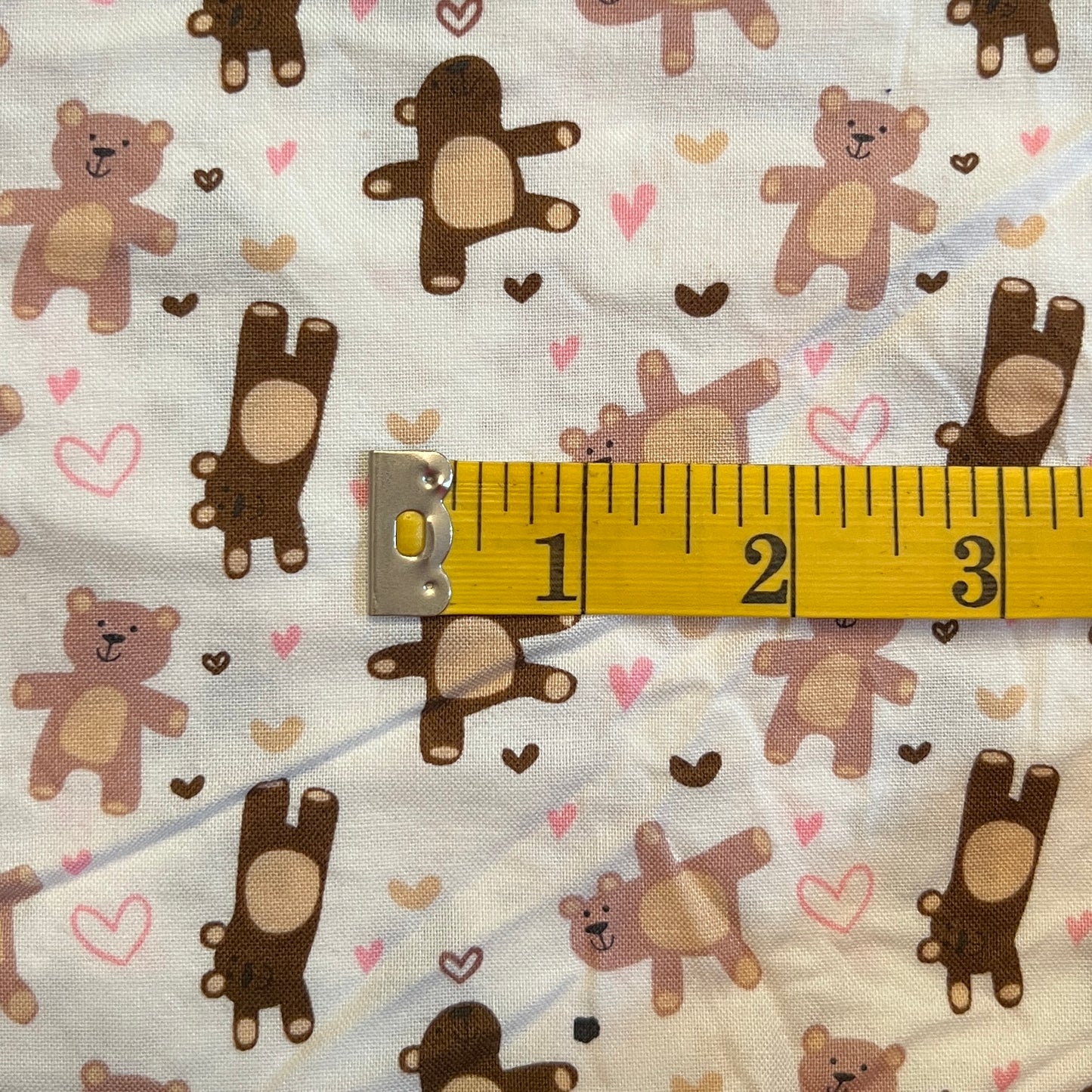 Teddy Bears Cotton: 1 yd