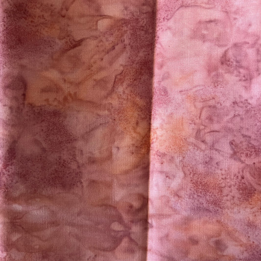 Pink Batik Cotton: 1 yd