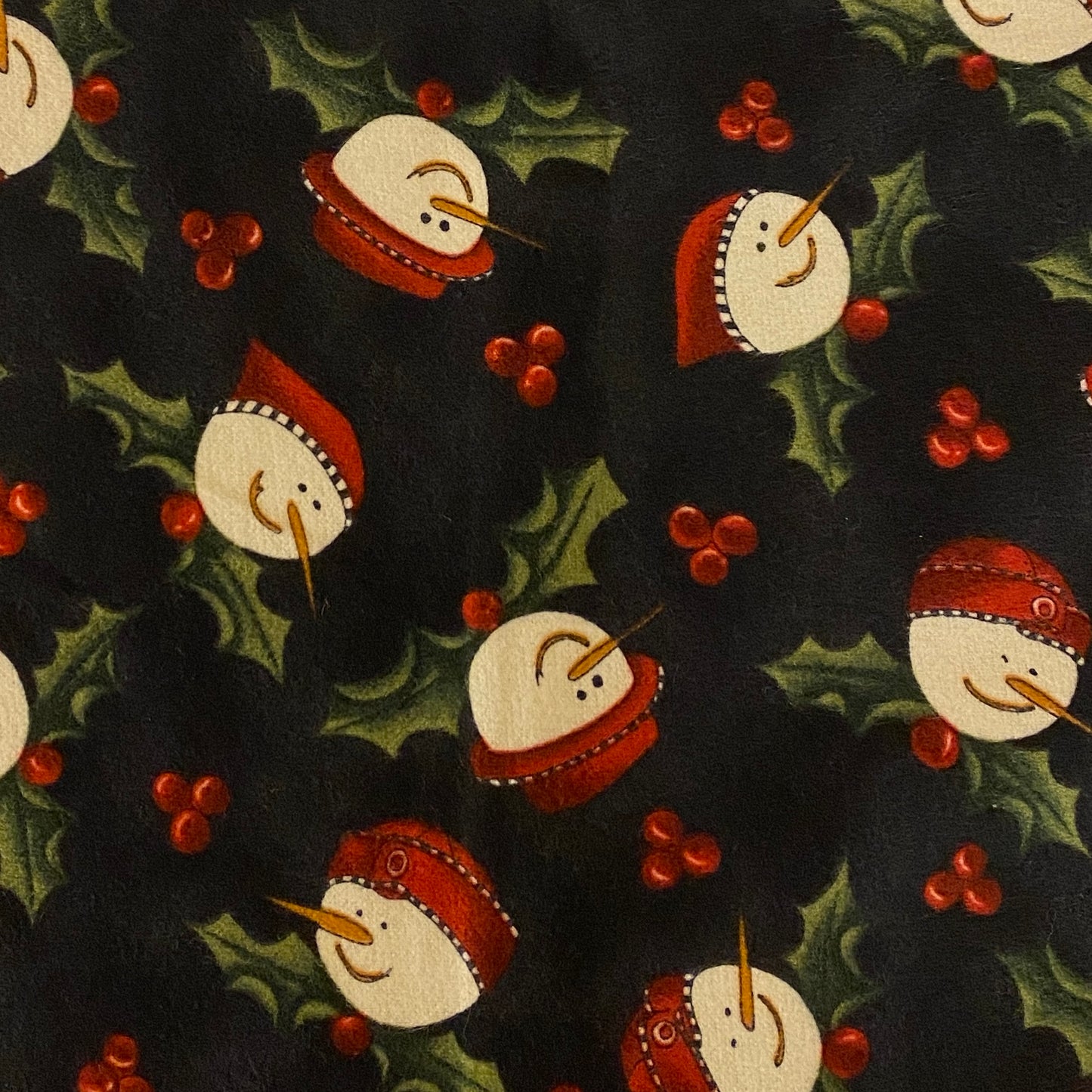 Snowman Flannel: 1.75 yds