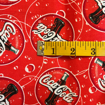 Coca-Cola Cotton Blend: 1 yd