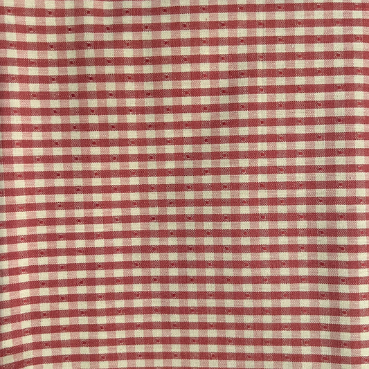 Red Gingham Home Decor Fabric: 3.5 yds