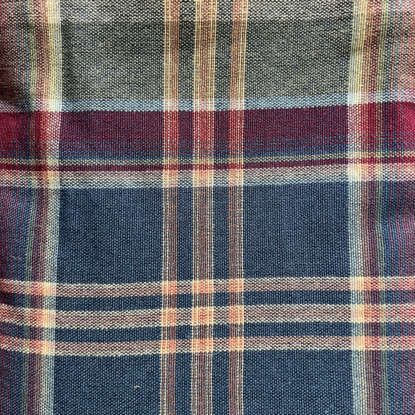 Plaid Cotton Upholstery: 5 yds