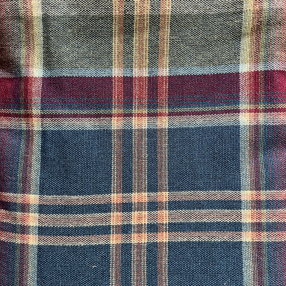 Plaid Cotton Upholstery: 5 yds