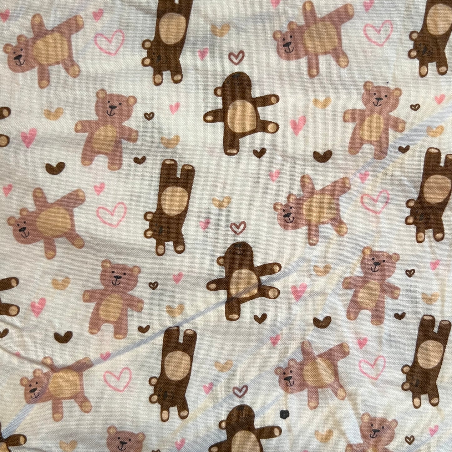 Teddy Bears Cotton: 1 yd