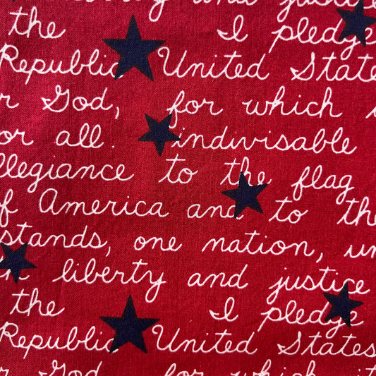 Pledge Allegiance Cotton: 1 yd