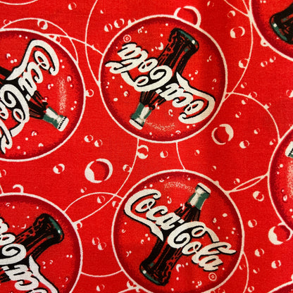 Coca-Cola Cotton Blend: 1 yd