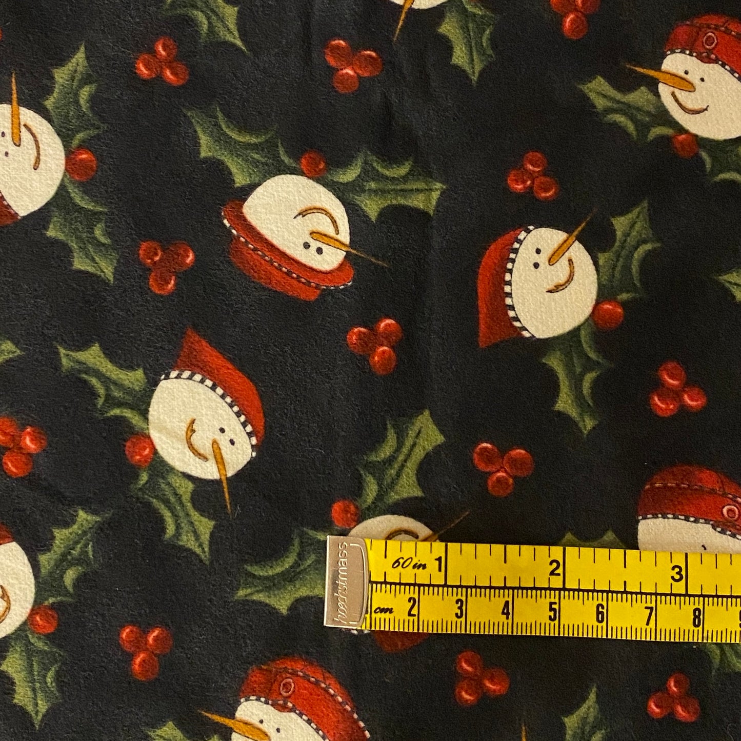 Snowman Flannel: 1.75 yds