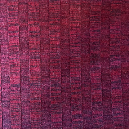 Maroon Striped Stretch Jersey: 2 yds