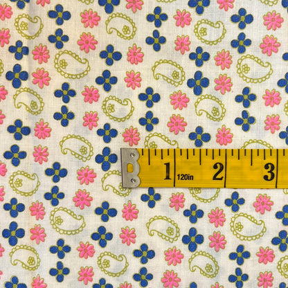 Paisley & Floral Vintage Cotton: 2 yds