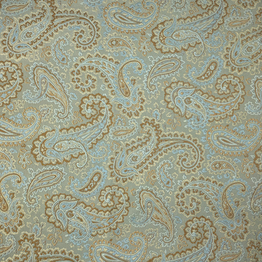 Light Blue Paisley Home Decor Fabric: 2.5 yds
