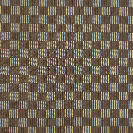 Brown Squares Home Decor Fabric: 2.5 yds