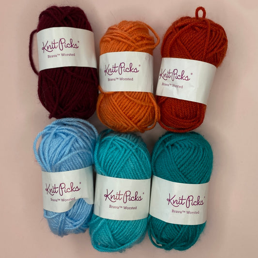 Knit Picks Brava Worsted Yarn Variety Pack