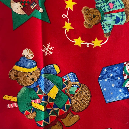 Holiday Bears Cotton: 1 yd