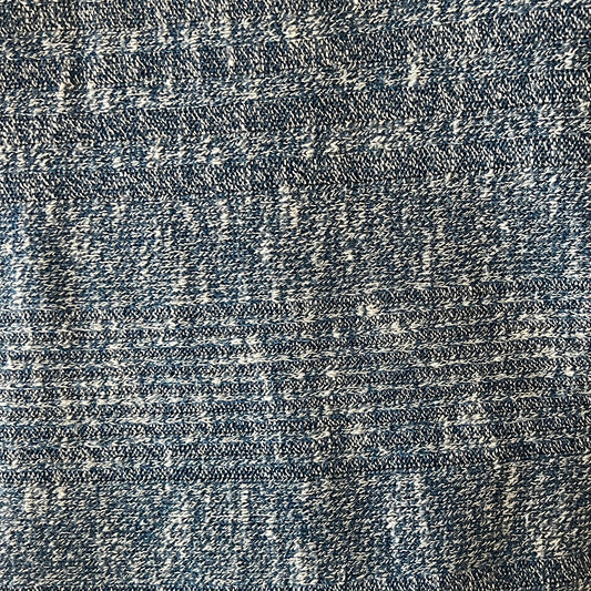 Blue & White Knit: 3 yds