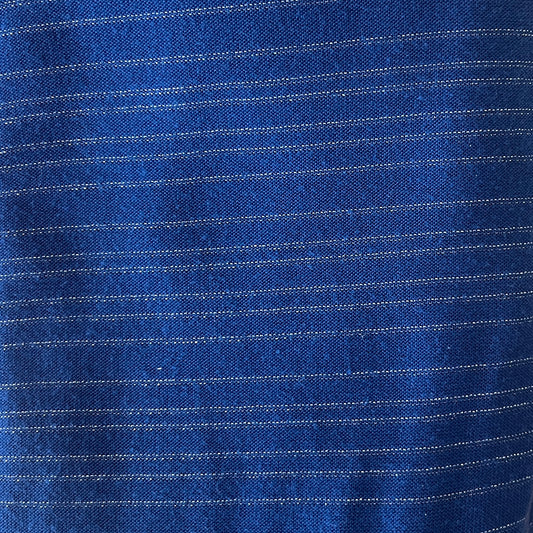 Blue & White Stretch Jersey Knit: 1.5 yds