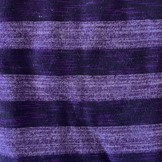 Purple Stripe Stretch Knit: 1.75 yds