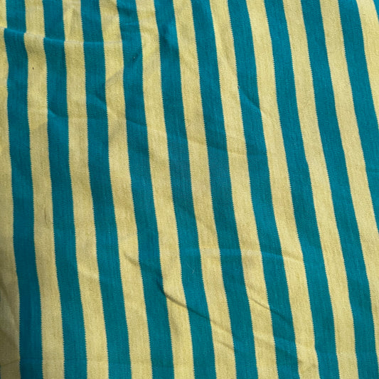 Aqua and Yellow Stripe Jersey: 2 yds